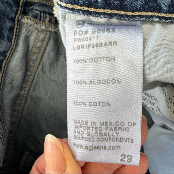 AG Hattie High Rise Barrel Jean Women’s 29 Blue Med Wash Japanese Fabric Hi Rise - Picture 13 of 16